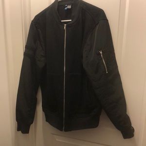 Black bomber jacket